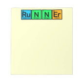 Runner gemaakt van Elementen Notitieblok (Voorkant)