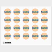 Runner gemaakt van Elementen Ronde Sticker (Vel)
