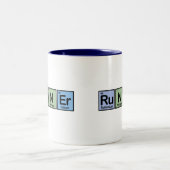Runner gemaakt van Elementen Tweekleurige Koffiemok (Center)