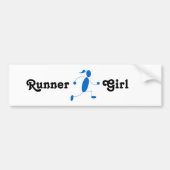 Runner Girl Bumpersticker (Voorkant)