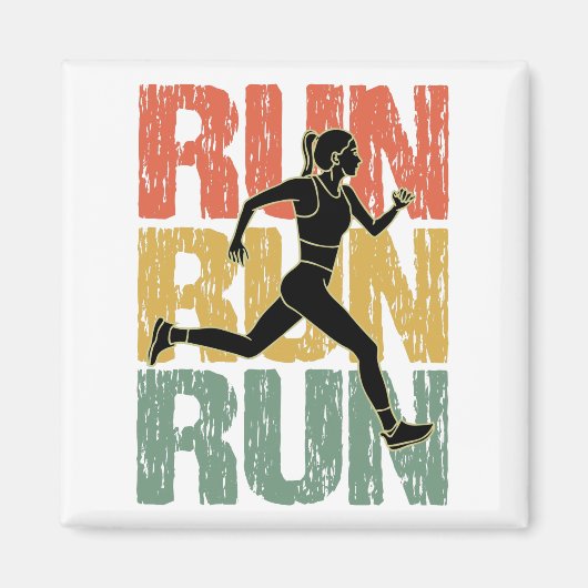 Runner Girl Magneet (Voorkant)