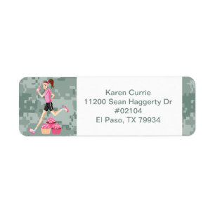 Runner Girl met Cupcakes Labels