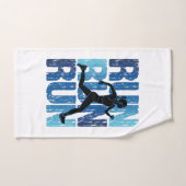  runner Girl - run run run Handdoek (Handdoek)