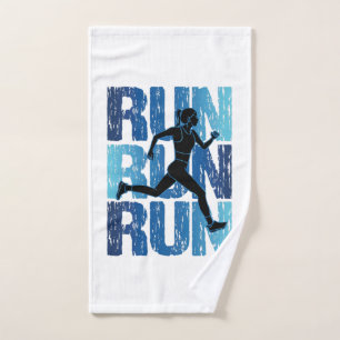 runner Girl - run run run Handdoek
