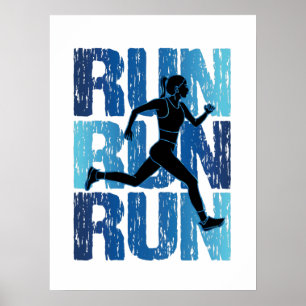 runner Girl - run run run Poster