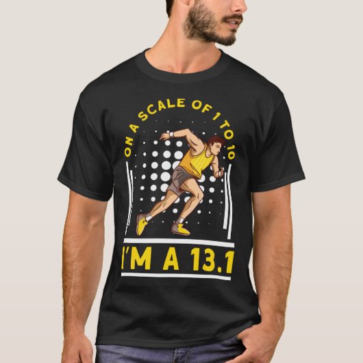 Runner Half Marathon Finisher die Jogging Addi run T-shirt (Voorkant)