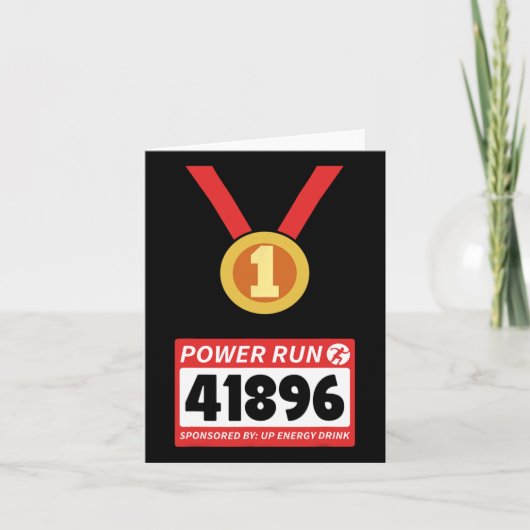 Runner Half Marathon Halloween Costume Kaart (Voorkant)
