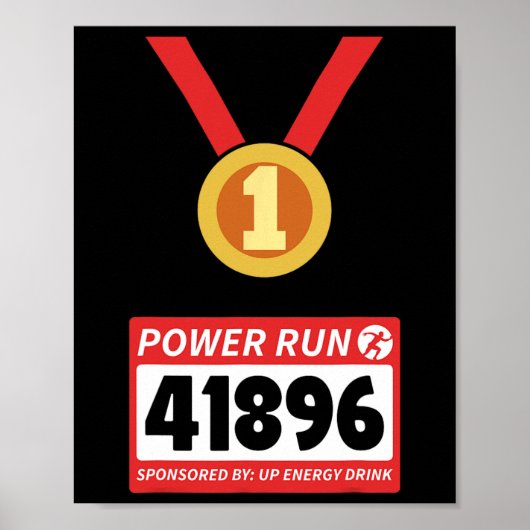 Runner Half Marathon Halloween Costume Poster (Voorkant)