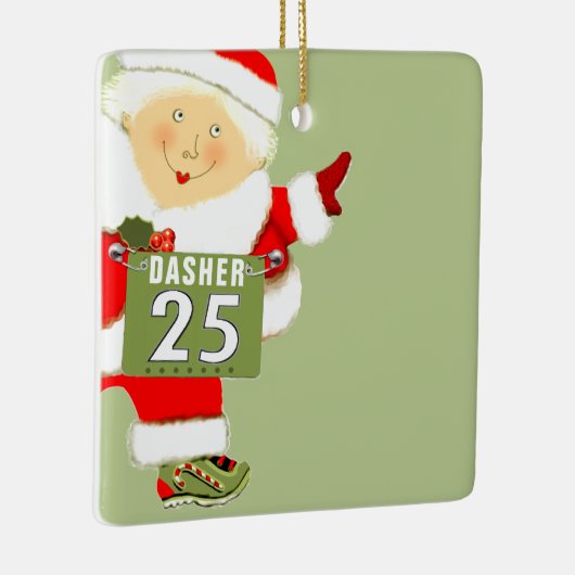 Runner Holiday Cft Keramisch Ornament (Rechts)