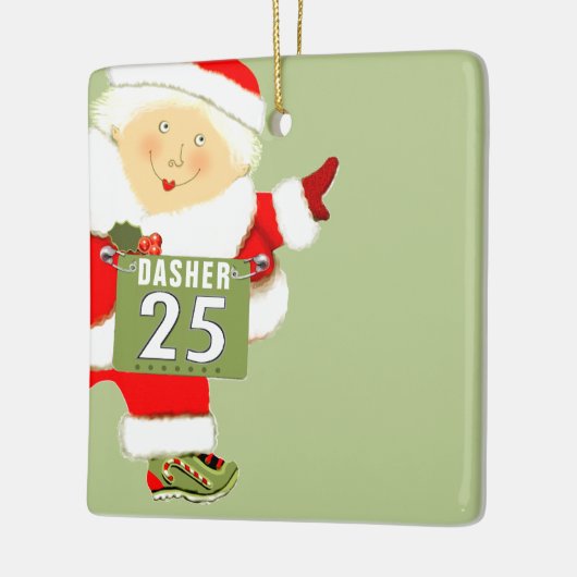 Runner Holiday Cft Keramisch Ornament (Links)