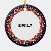 Runner Holiday Cft Keramisch Ornament (Achterkant)