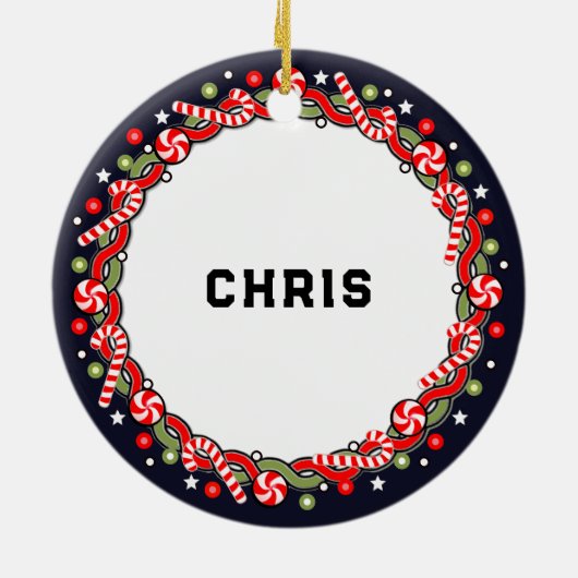 Runner Holiday Cft Keramisch Ornament (Achterkant)