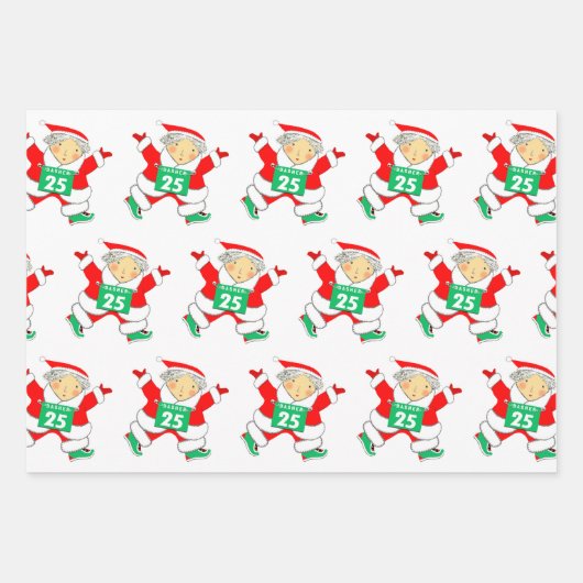 Runner Holiday Gift Wrapping Paper (Voorkant 2)