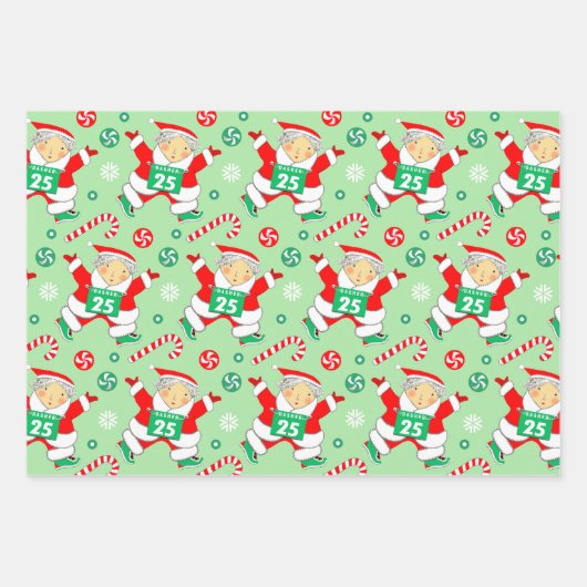 Runner Holiday Gift Wrapping Paper (Voorkant)