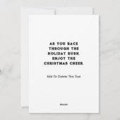 Runner Holiday Kerstkaarten Feestdagenkaart (Achterkant)