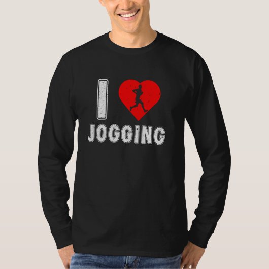 Runner I LOVE JOGGING Running Funny Jogger T-shirt (Voorkant)