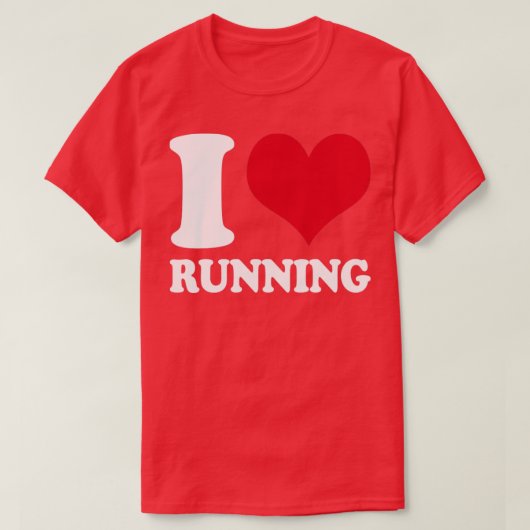 Runner I Love Runner T-shirt (Design voorkant)