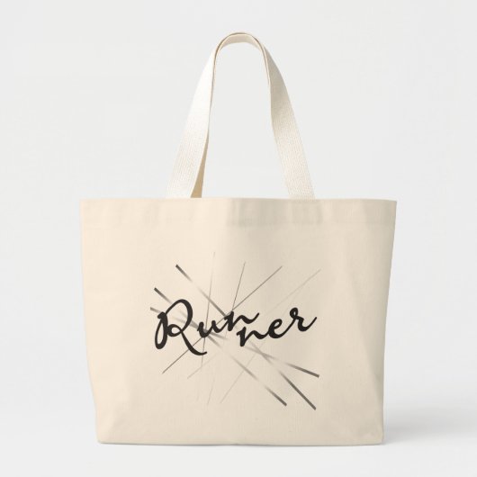 Runner in Abstracte Canvas tas (Voorkant)