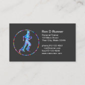 Runner in Motion Art Visitekaartje (Voorkant)