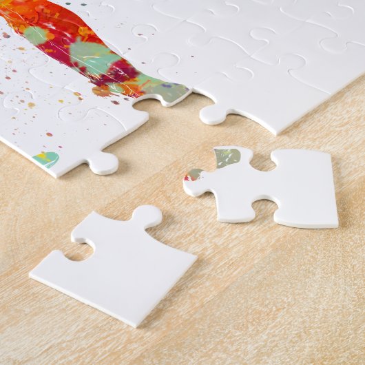 Runner in waterverf legpuzzel (Zijkant)