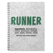 Runner Ingredients Notitieboek (Voorkant)