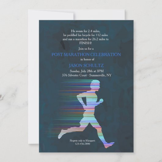 Runner Invitation Kaart (Voorkant)