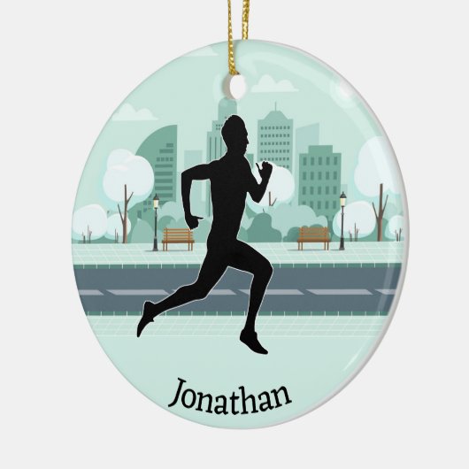 Runner Jogger Ornament (Links)