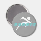 Runner koelkastmagneet magneet (Voorkant / Achterkant)