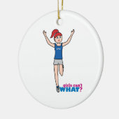 Runner - Licht/Rood - Geen afwerking Keramisch Ornament (Links)