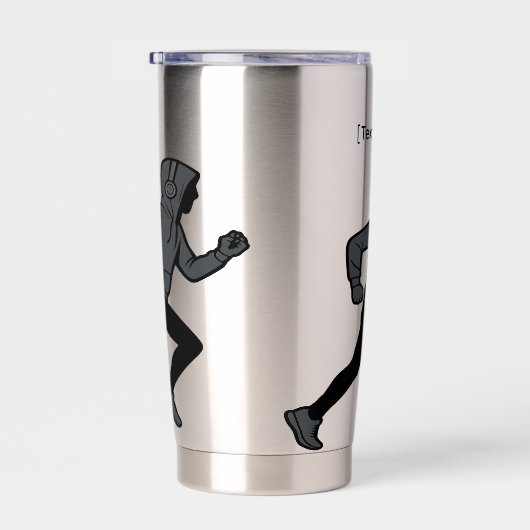 Runner Lifestyle Thermal Tumbler | Add Text/Name Geïsoleerde Drinkbeker (Rechts)