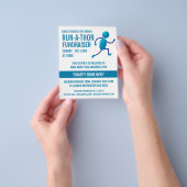 Runner Logo, Charity run-Walk-a-Thon Event Flyer (Hand)