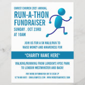 Runner Logo, Charity run-Walk-a-Thon Event Flyer (Voorkant)