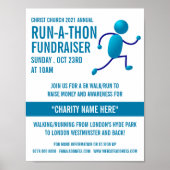 Runner Logo, Charity run-Walk-a-Thon Event Poster (Voorkant)