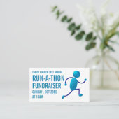 Runner Logo, Charity run-Walk-a-Thon Event Visitekaartje (Staand voorkant)