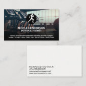 Runner Logo | loopband | Moderne fitnessruimte Visitekaartje (Voorkant / Achterkant)