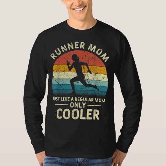 Runner Ma Funny Marathon die Jogging Mothers runt T-shirt (Voorkant)