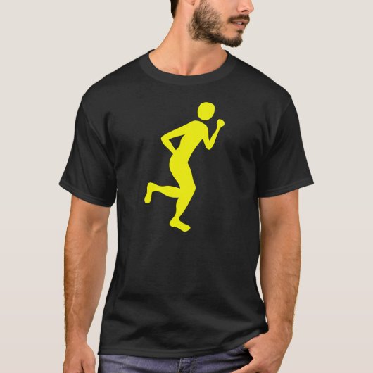 Runner (Mannelijk) - Geel T-shirt (Voorkant)