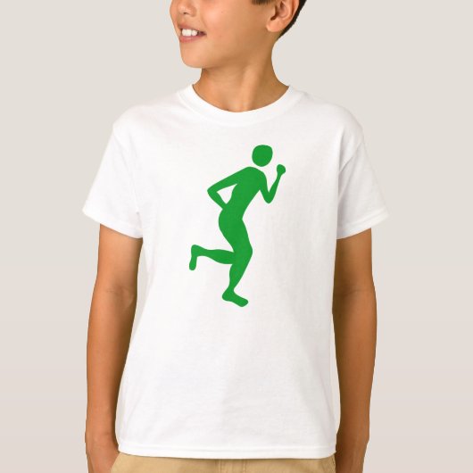 Runner (Mannelijk) - Grass Green T-shirt (Voorkant)