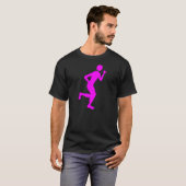 Runner (Mannelijk) - Magenta T-shirt (Voorkant volledig)
