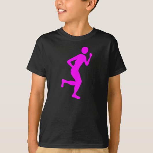 Runner (Mannelijk) - Magenta T-shirt (Voorkant)
