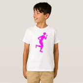 Runner (Mannelijk) - Magenta T-shirt (Voorkant volledig)