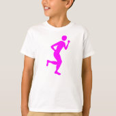 Runner (Mannelijk) - Magenta T-shirt (Voorkant)