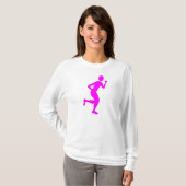 Runner (Mannelijk) - Magenta T-shirt (Voorkant volledig)