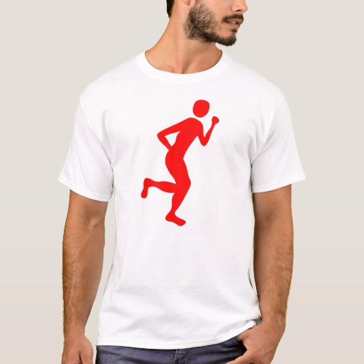 Runner (Mannelijk) - Rood T-shirt (Voorkant)