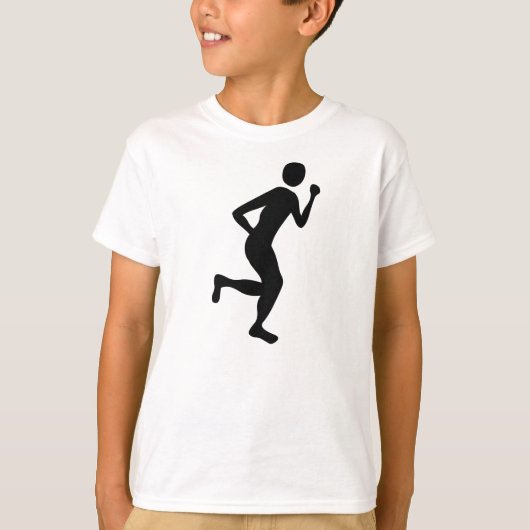 Runner (Mannelijk) - Zwart T-shirt (Voorkant)