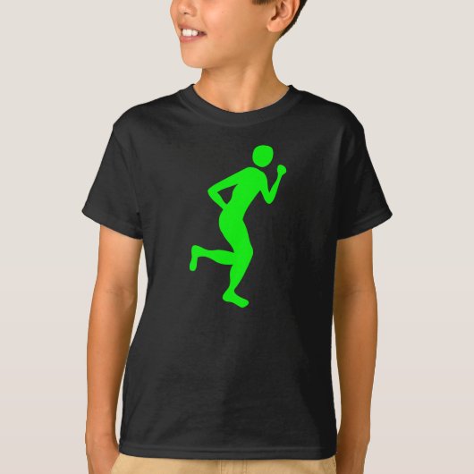 Runner (Mannelijke) - Groen T-shirt (Voorkant)