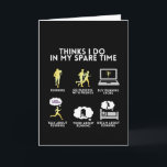 Runner Marathon grappig cadeauidee uitvoeren Kaart<br><div class="desc">Je houdt van rennen, rennen met vrienden en dromen over de hele tijd rennen. Het perfecte cadeauidee voor runners.</div>