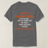 Runner Marathon Running Gift 8 T-shirt (Design voorkant)