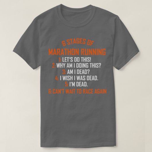 Runner Marathon Running Gift 8 T-shirt (Design voorkant)