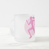 runner matglas koffiemok (Voorkant links)